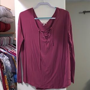 Pink long sleeve soft and sexy